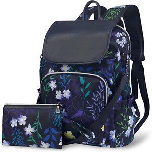 Water Resistant Women Backpack Purse Convertible Anti Theft Laptop Bag for Work